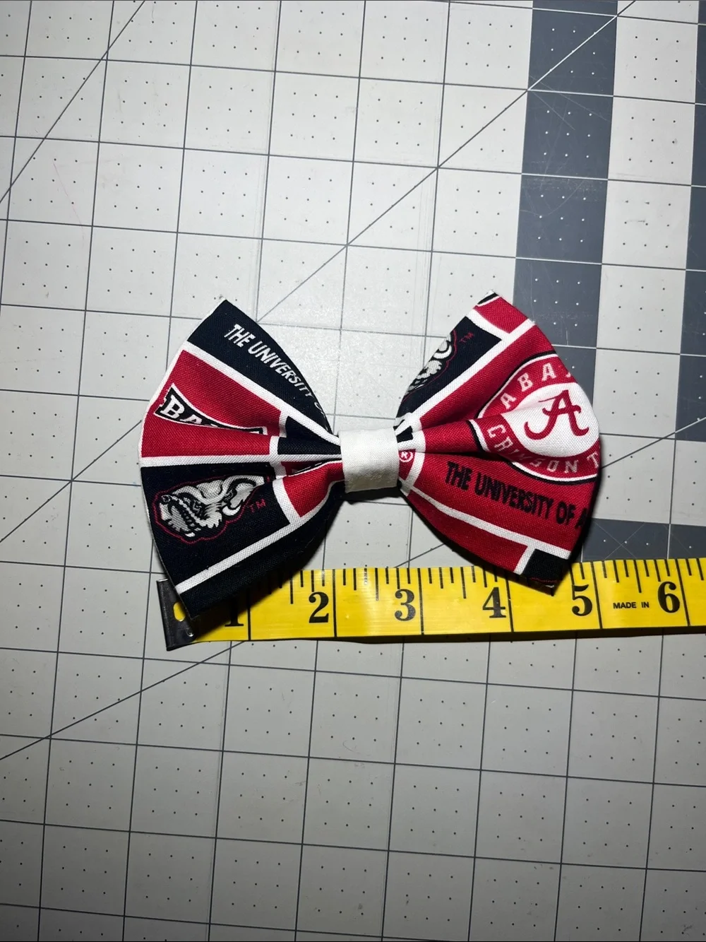 University of Alabama Crimson & black Kids Hair Bow